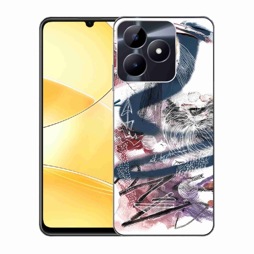 Zselés borító mmCase a Realme C51/C53 készülékhez - absztrakt motívum 28