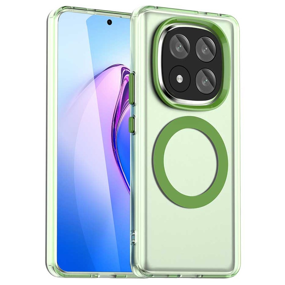Candy zselés tok MagSafe-val Xiaomi Redmi Note 14 Pro+ 5G - zöld