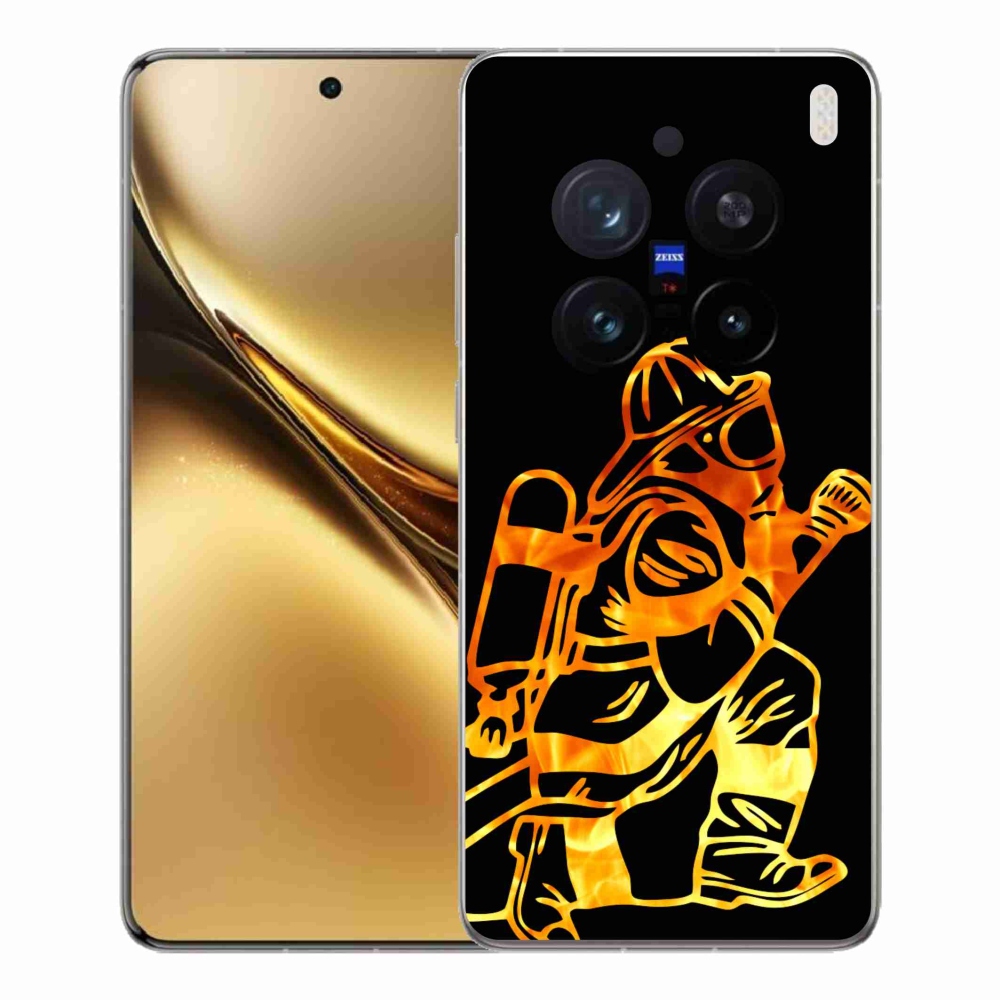 Zselés borítás mmCase a Vivo X200 Pro 5G készülékhez - tűzoltó 1
