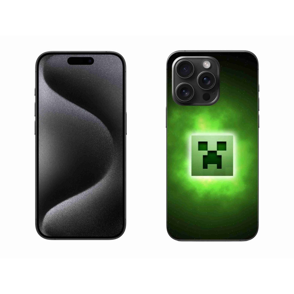 Gél borítás mmCase iPhone 15 Pro Max készülékhez - minecraft