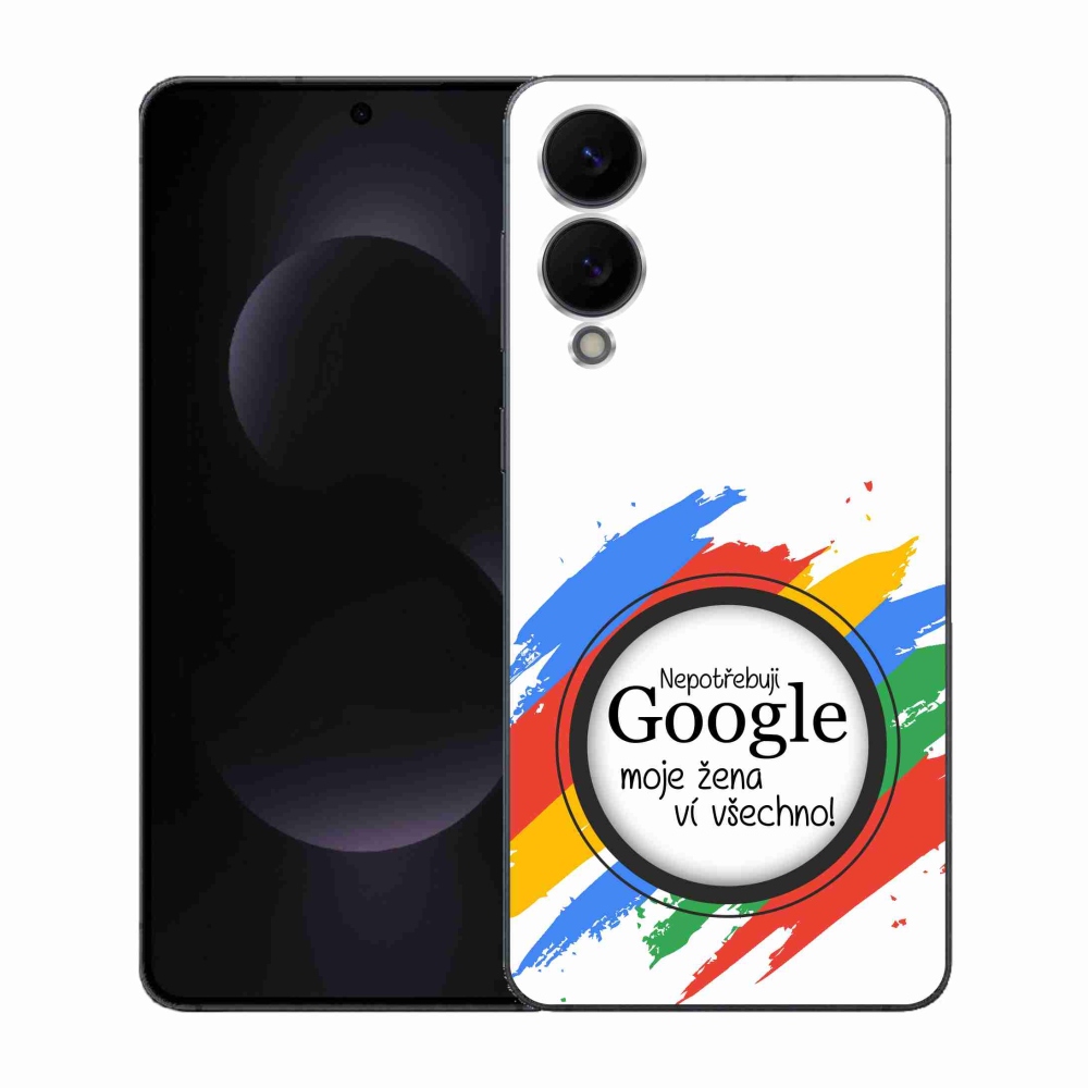 Gél borító mmCase Samsung Galaxy S25 Edge - a nő mindent tud fehér háttérrel