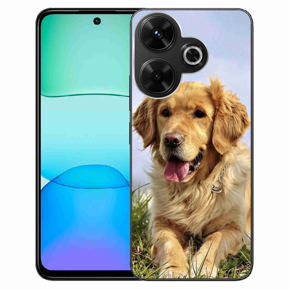 Gél tok mmCase a Xiaomi Redmi 13 4G/Poco M6 4G számára - arany retriever