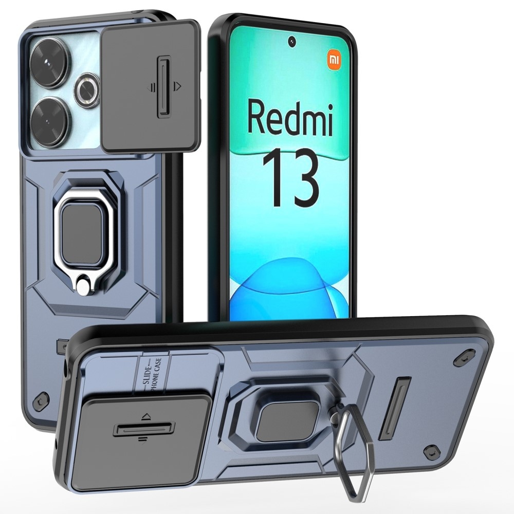 Lencse tartós hibrid borítás a Xiaomi Redmi 13 4G/Poco M6 4G készülékhez - kék