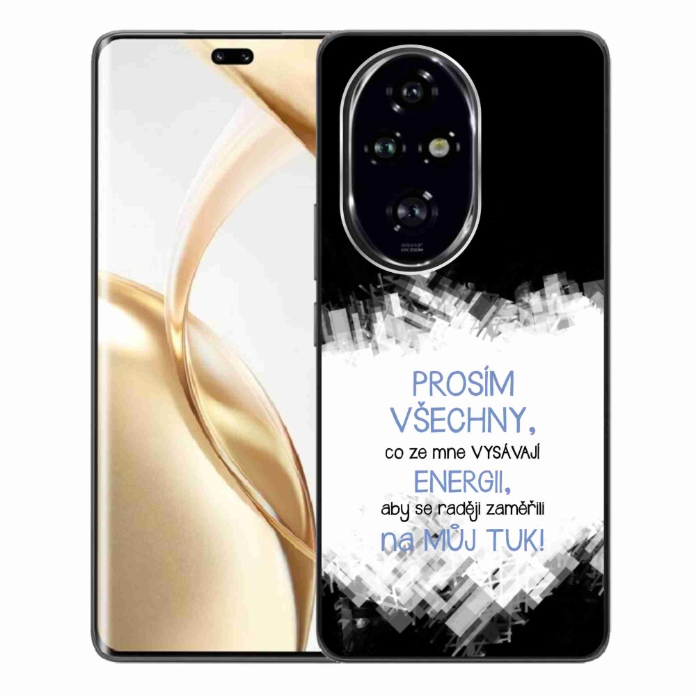 Gél borító mmCase a Honor 200 Pro 5G készülékhez - vicces szöveg 1 kék