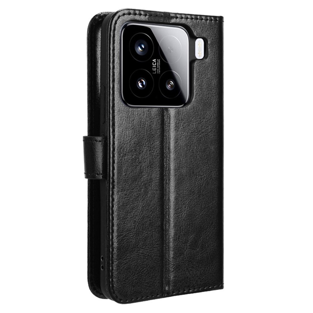 Őrült könyv tok Xiaomi 15 Pro-hoz - fekete