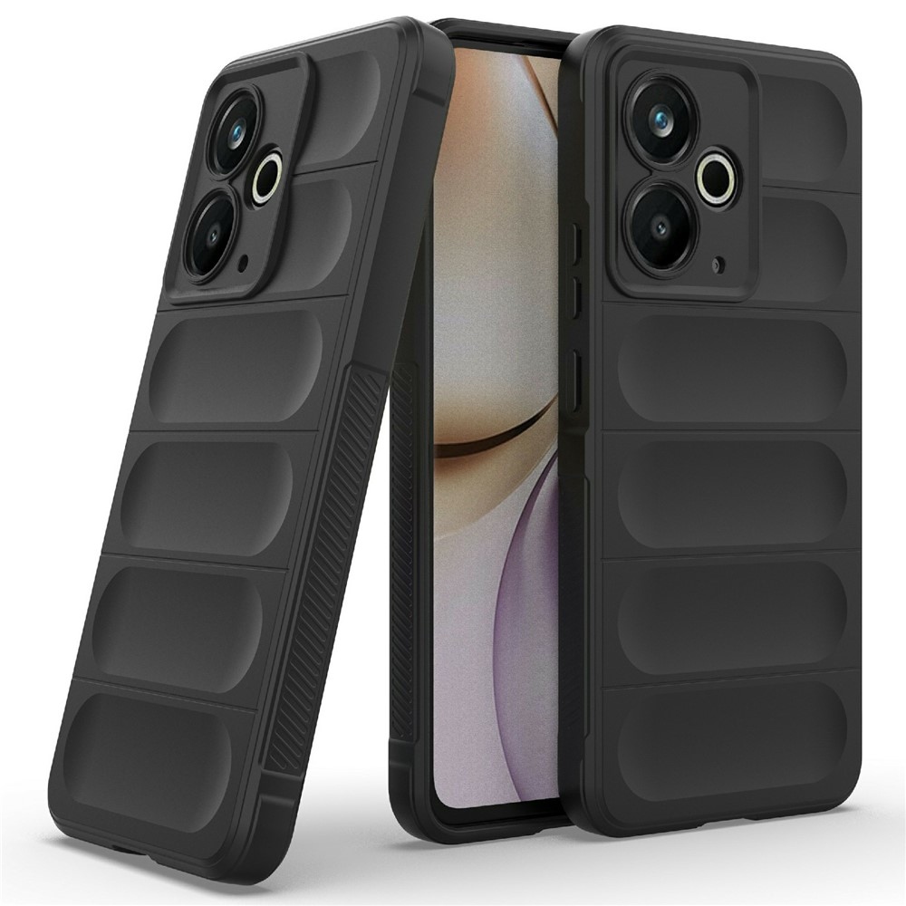 Rugg tartós zselés tok a Realme 14T 5G készülékhez - fekete