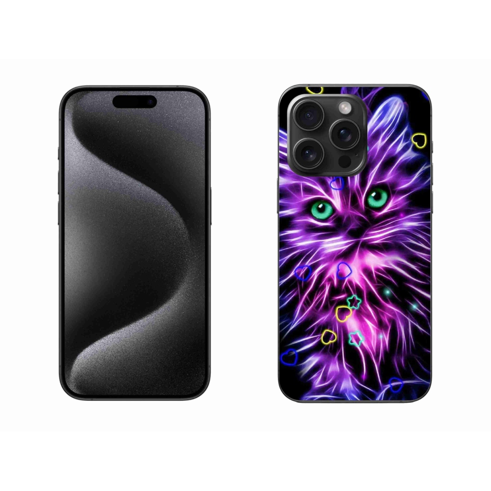 Zselés borítás mmCase iPhone 15 Pro Max készülékhez - absztrakt macska