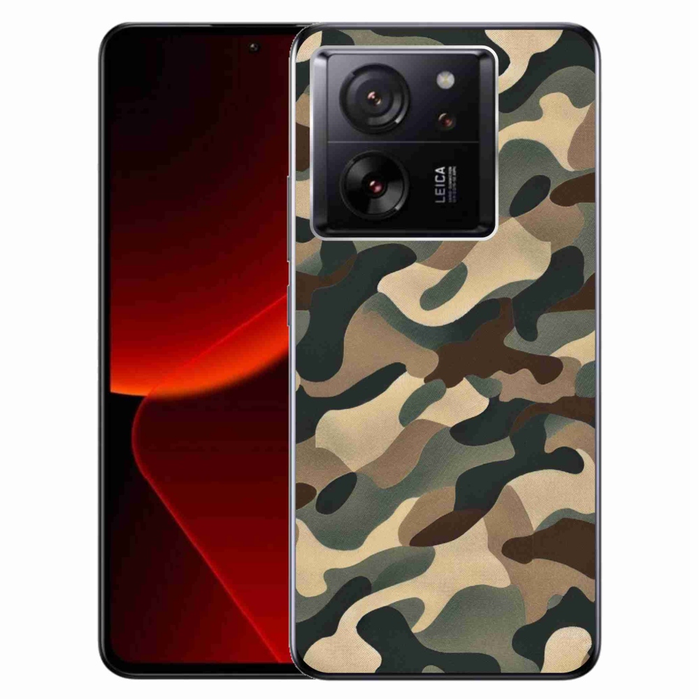Zselés borítás mmCase a Xiaomi 13T/13T Pro számára - álcázott minta 11