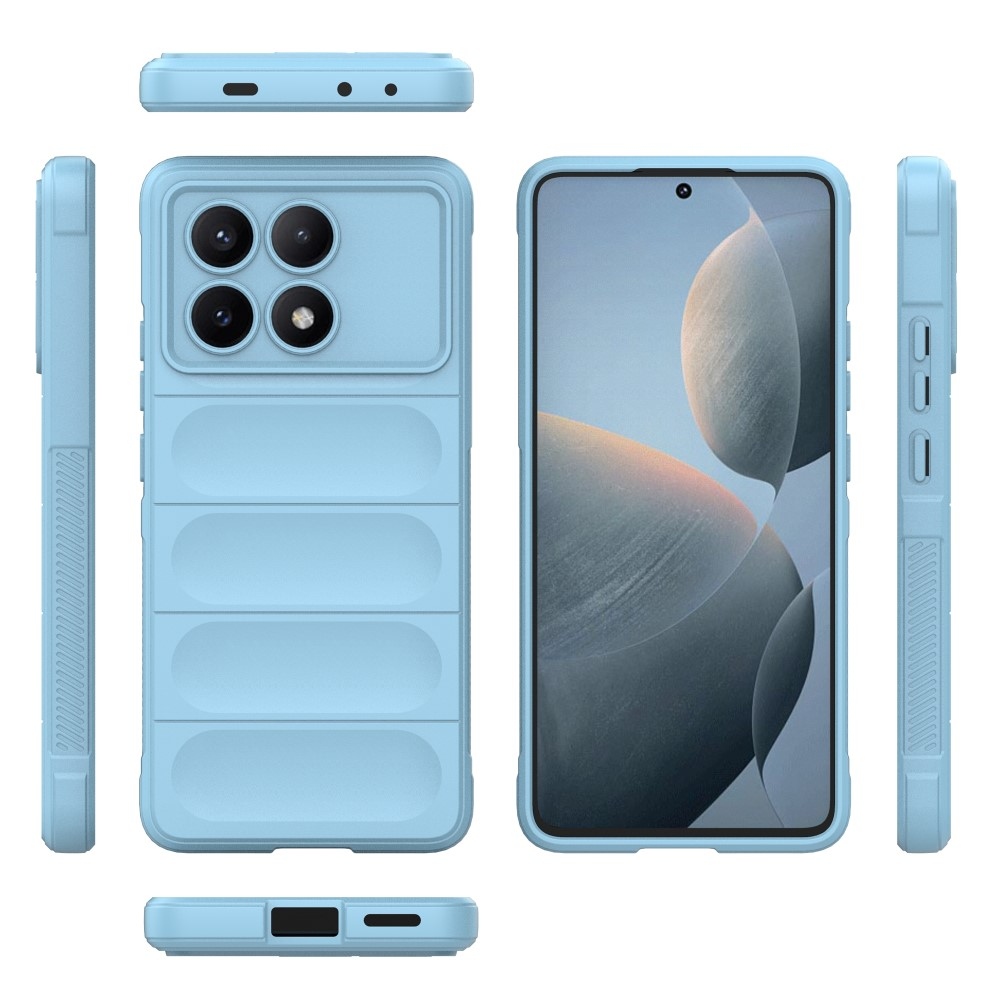 Rugg tartós zselés tok Xiaomi Poco X6 Pro 5G - világoskék színben