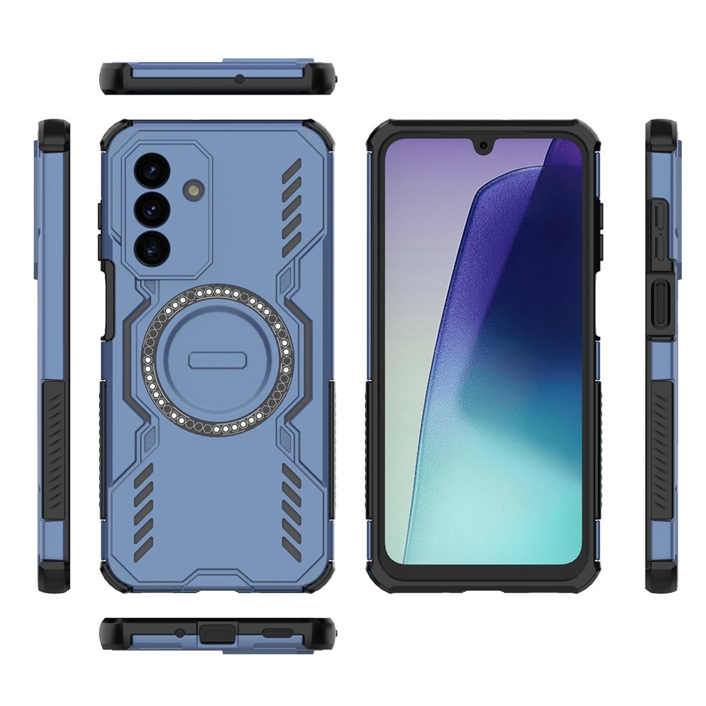 Üreges, tartós védőburkolat MagSafe-val a Samsung Galaxy A17 5G készülékre - kék