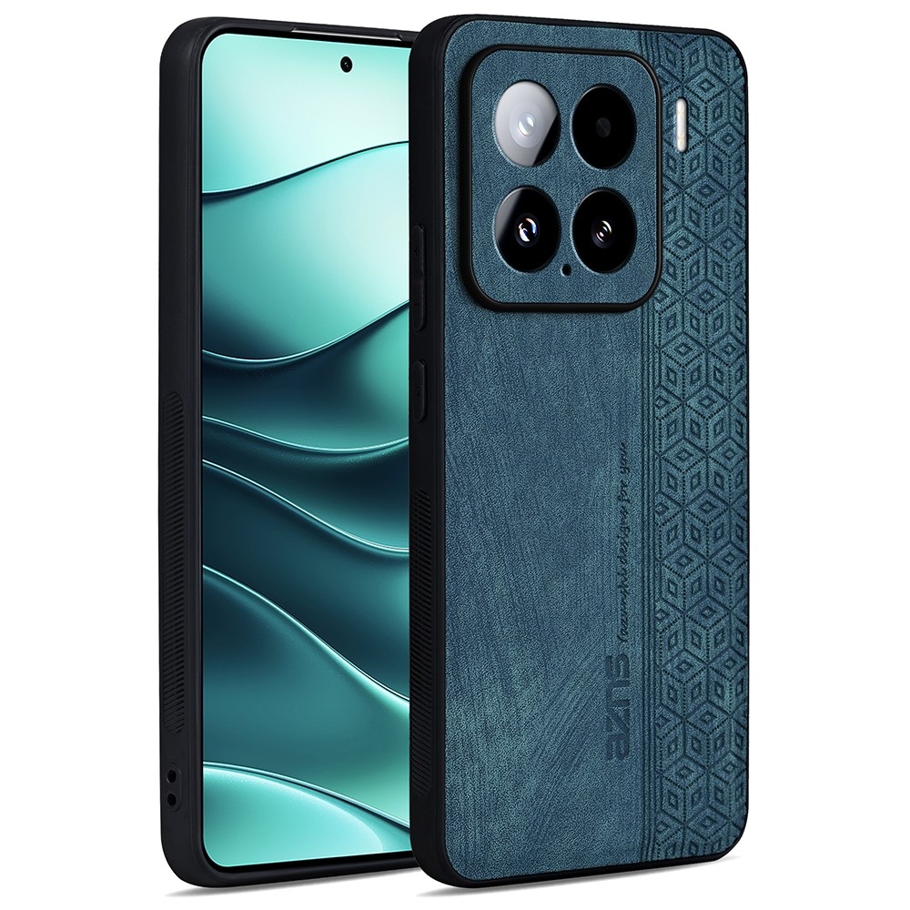 AZNS zselés tok PU bőrrel borított Xiaomi 15 - zöld