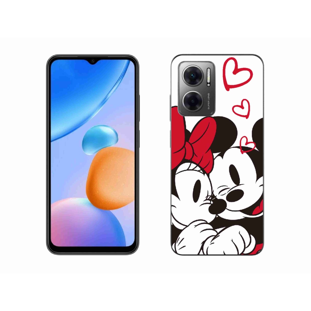 Gél borító mmCase a Xiaomi Redmi 10 5G-hez - minnie és mickey