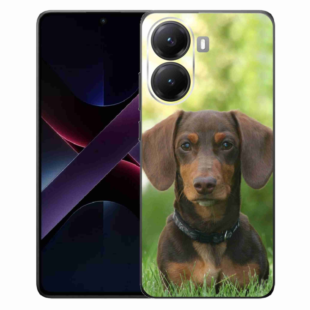 Gél borítás mmCase a Xiaomi Poco X7 Pro 5G-hez - barna tacskó