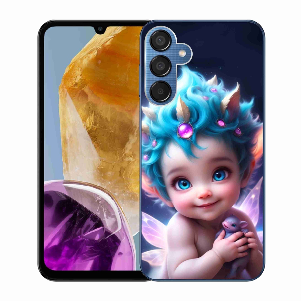 Gél borítás mmCase Samsung Galaxy M15 5G - baba pillangószárnyakkal
