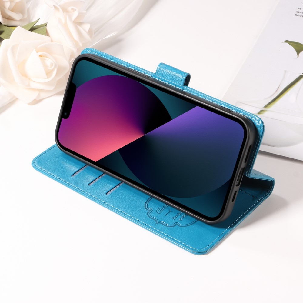 Virágos könyv tok Xiaomi Redmi A5 (173.45x79.35x8.45mm) - kék