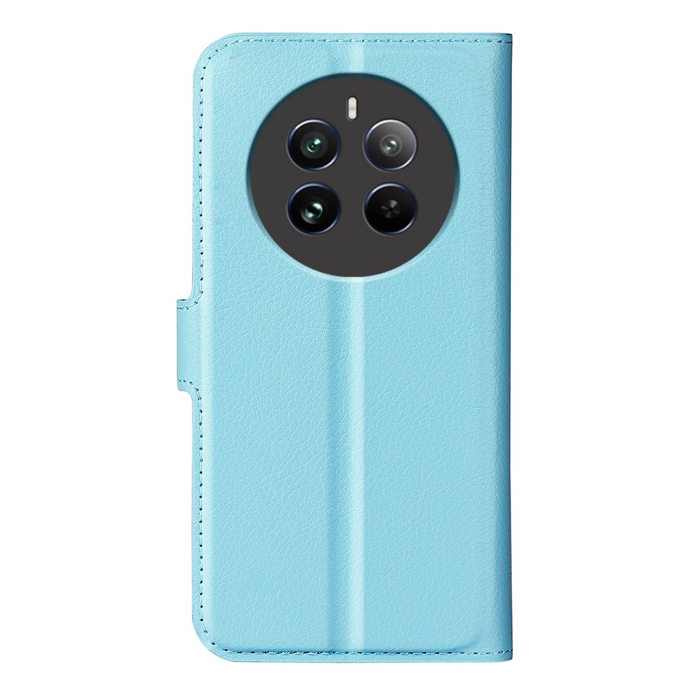 Litchi könyvtáska a Realme 12+ 5G készülékhez - kék