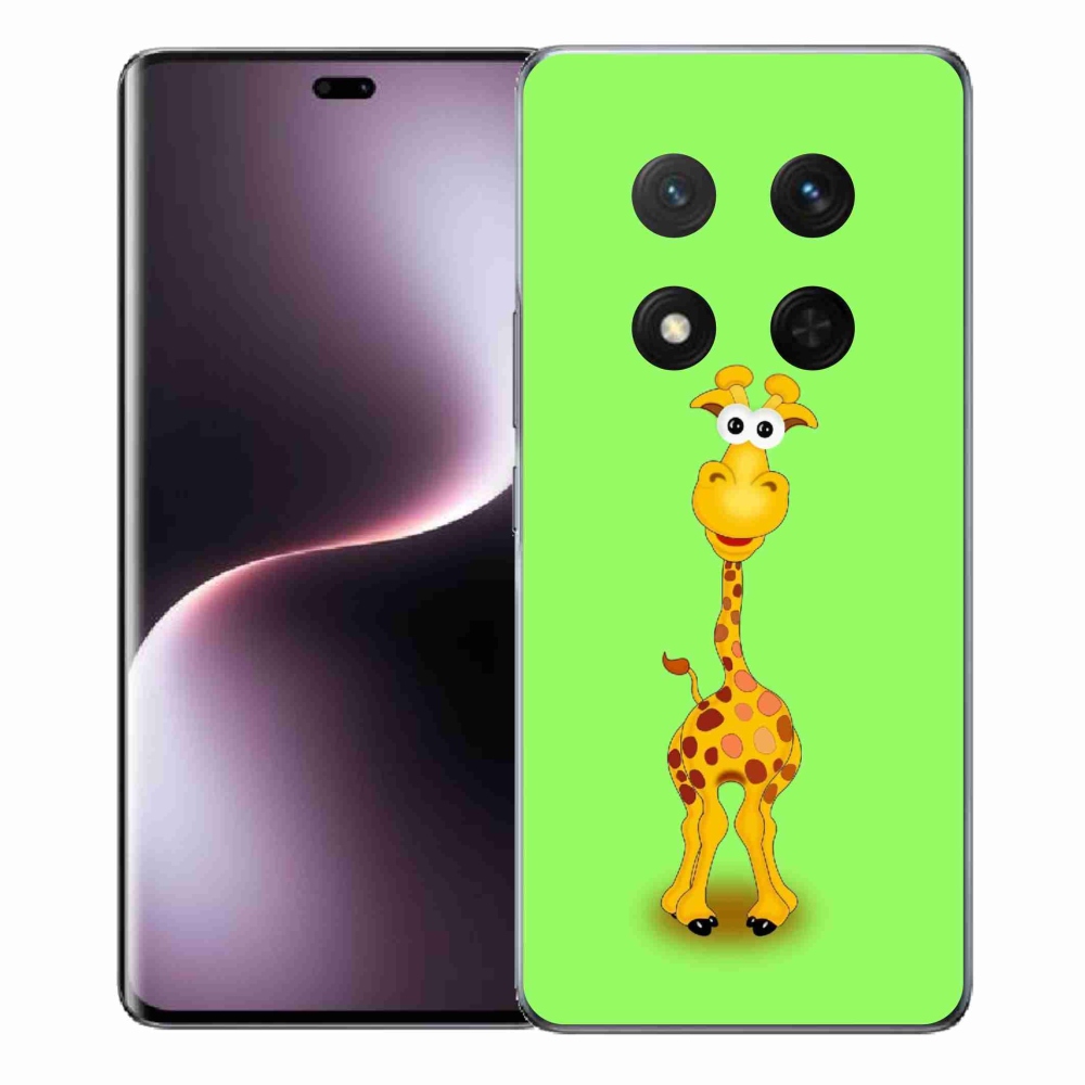 Zselés borítás mmCase a Honor Magic 7 Lite 5G számára - rajzfilm zsiráf