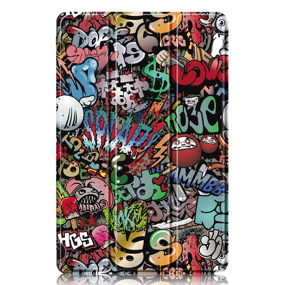 Patte intelligens záró tok Lenovo Tab P12 táblagéphez - graffiti