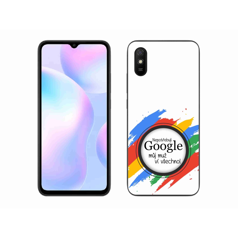 Gél borító mmCase a Xiaomi Redmi 9AT - az ember mindent tud fehér háttérrel