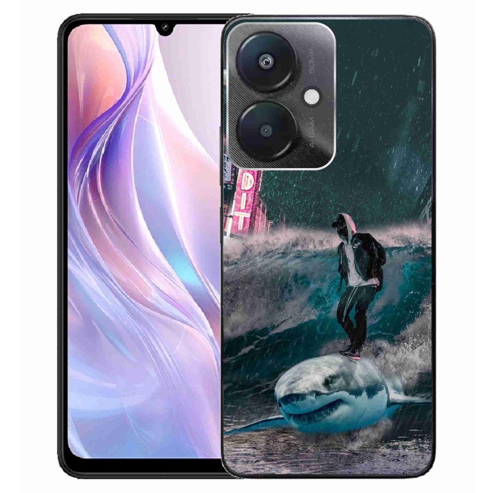 Gél borítás mmCase a Xiaomi Redmi 13C 5G-hez - cápa