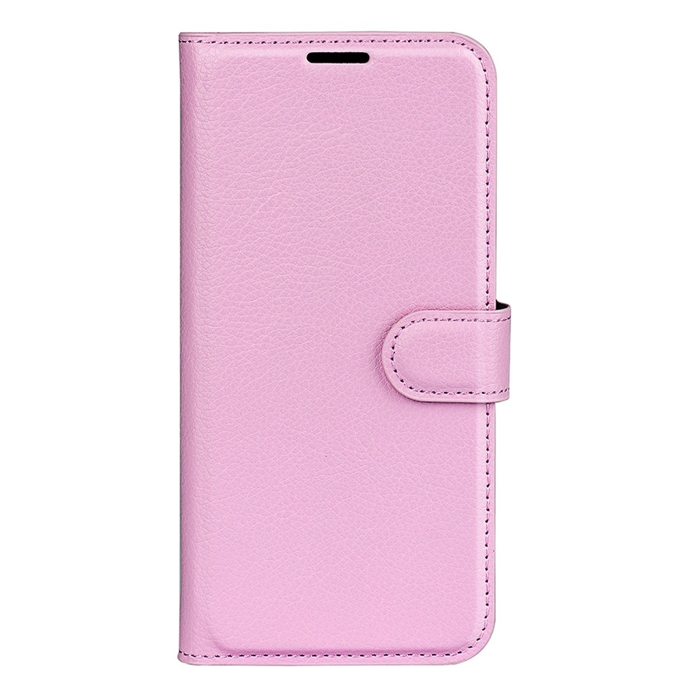 Litchi könyv tok Samsung Galaxy S25-hez - rózsaszín