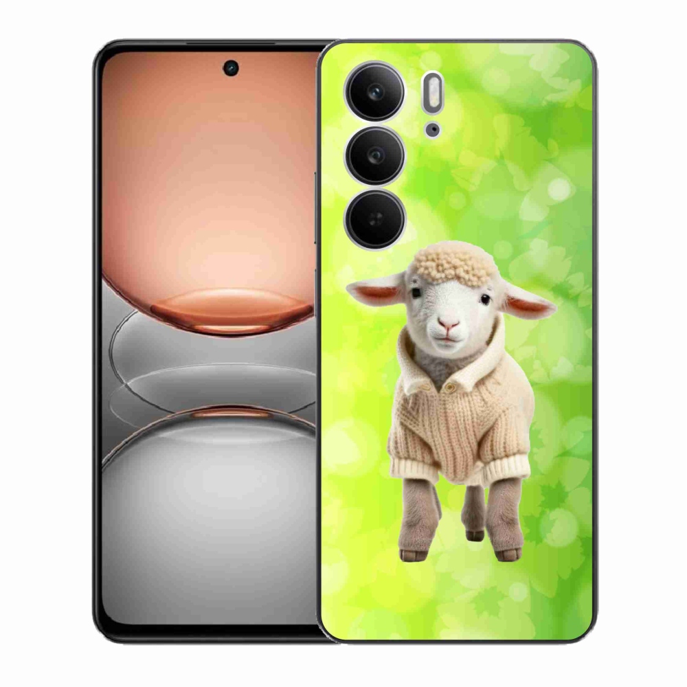 Gél borítás mmCase a Realme C75 készülékhez - bárány pulóverben