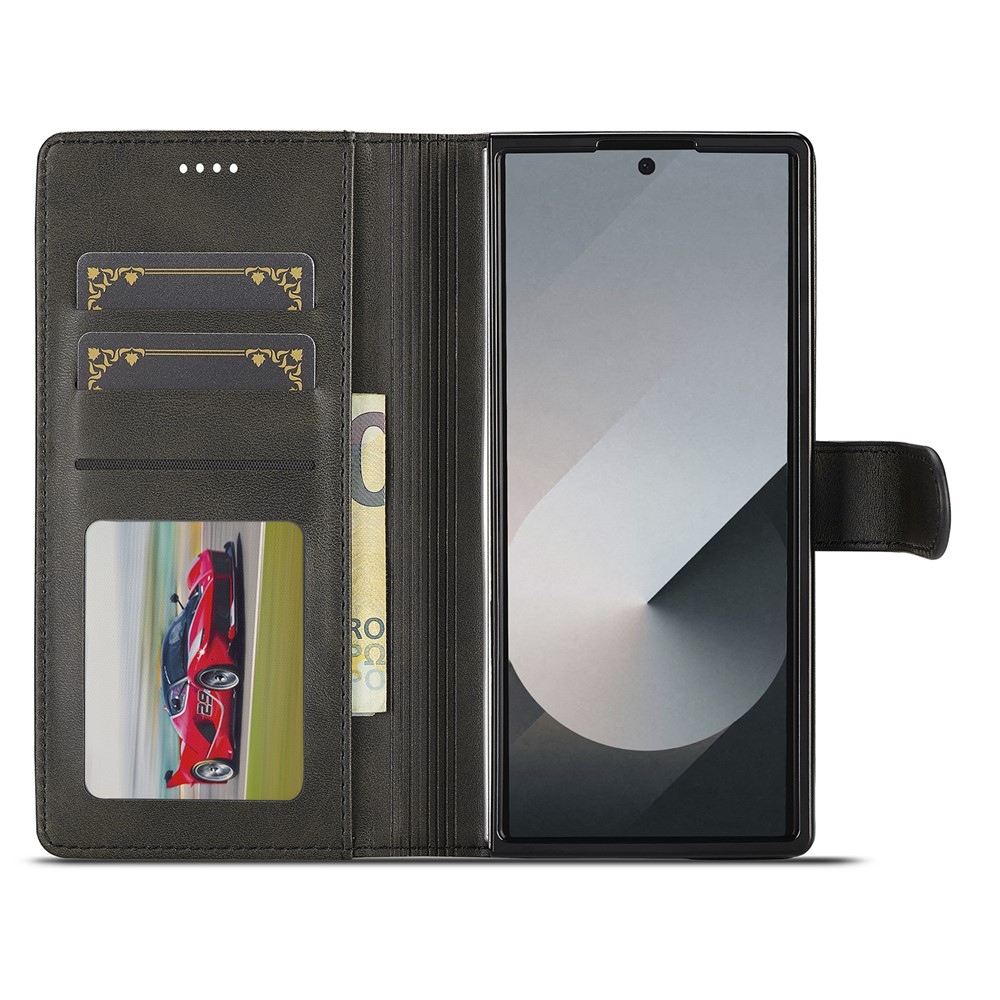 IMEEKE könyvtáska Samsung Galaxy Z Fold7 5G - fekete