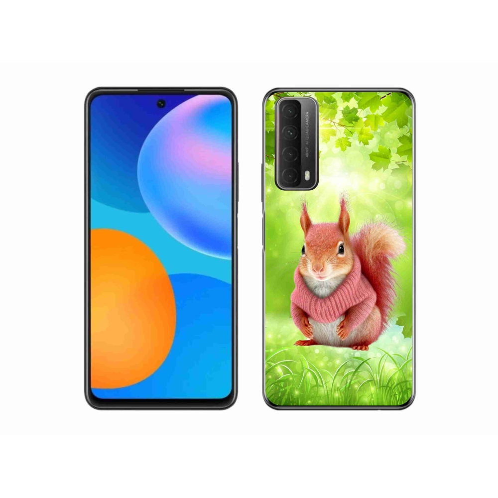 Zselés borítás mmCase a Huawei P Smart (2021) - mókus pulóverben