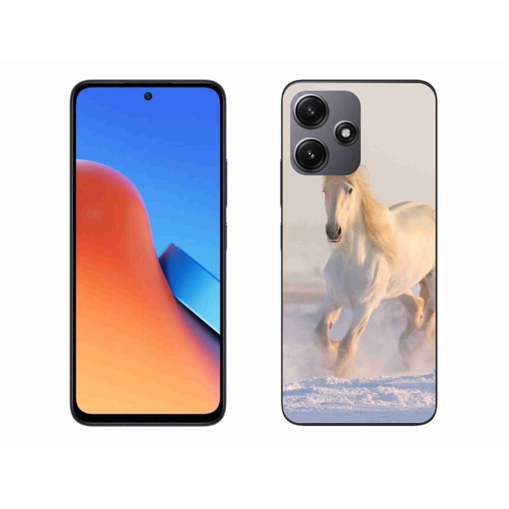Gél tok mmCase a Xiaomi Redmi 12 5G számára - ló a hóban