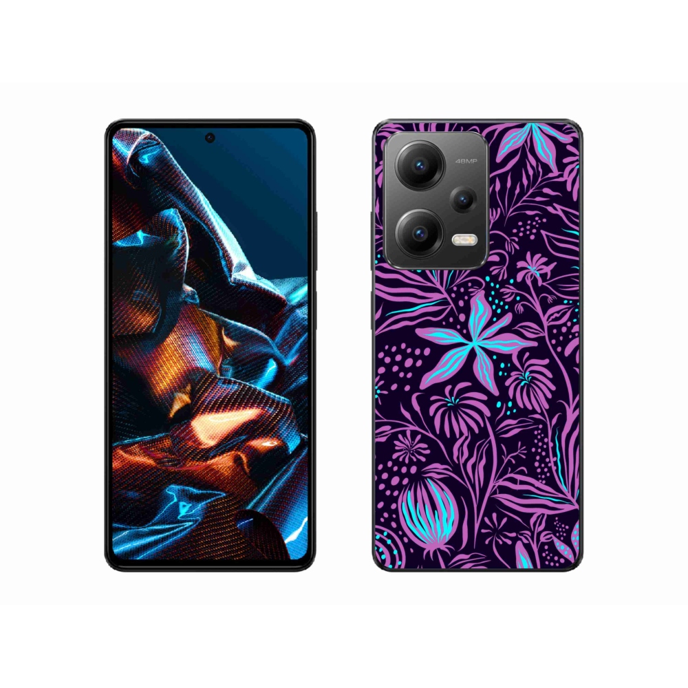 Gél borító mmCase a Xiaomi Redmi Note 12 Pro 5G-hez - virágok 2