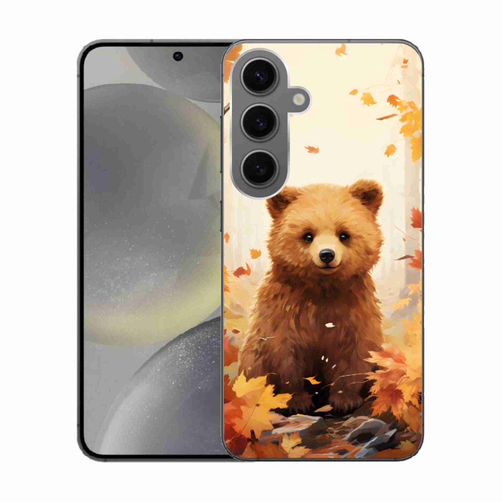 Zselés borítás mmCase Samsung Galaxy S24 készülékhez - medve az erdőben
