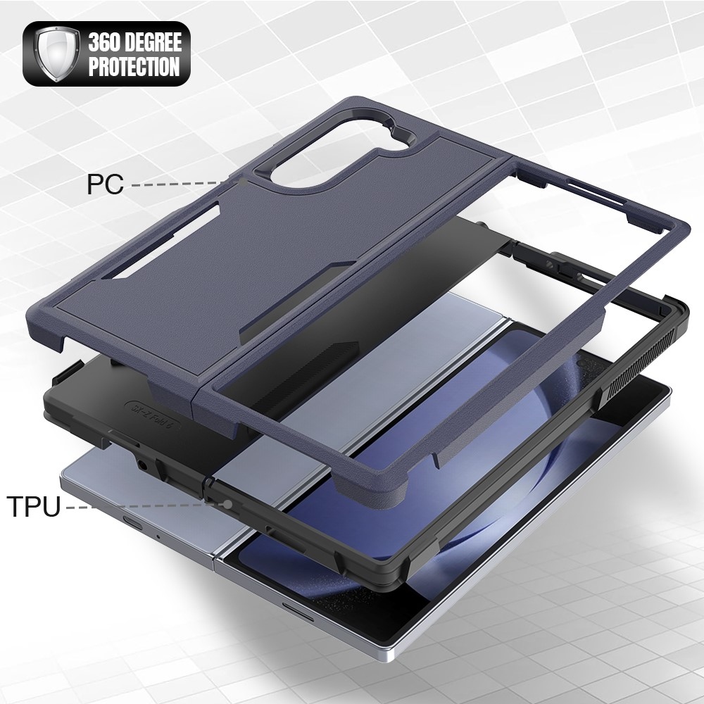Műanyag tok Samsung Galaxy Z Fold6 5G tokhoz - sötétkék