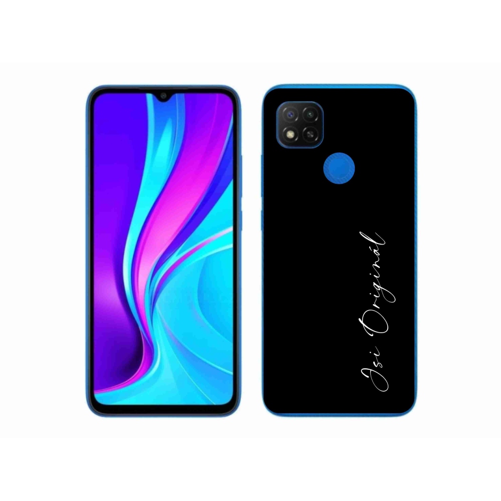Gél borító mmCase a Xiaomi Redmi 9C - te vagy az eredeti fekete háttérrel