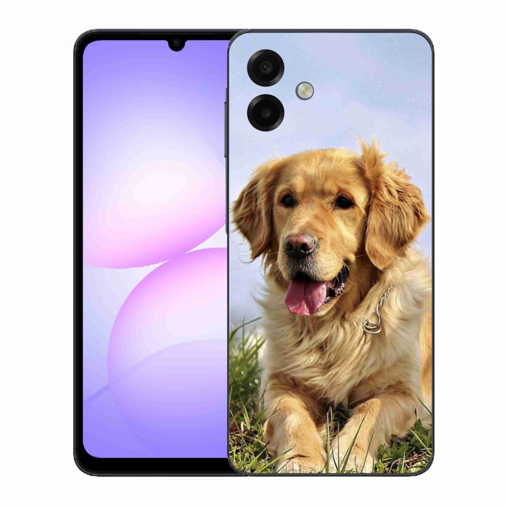Gél borítás mmCase Samsung Galaxy A07 4G - arany retrieverhez