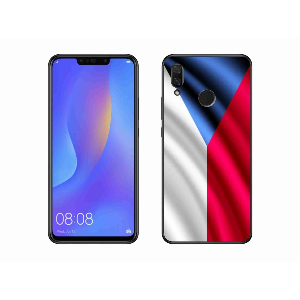 Gél borító mmCase mobilhoz Huawei Nova 3 - cseh zászló