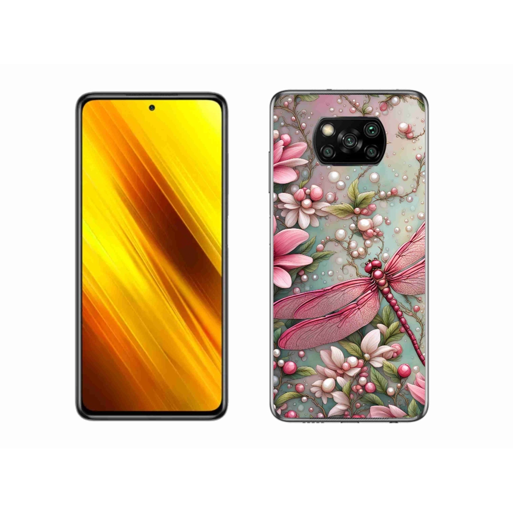 Gél borítás mmCase a Xiaomi Poco X3 Pro számára - szitakötő