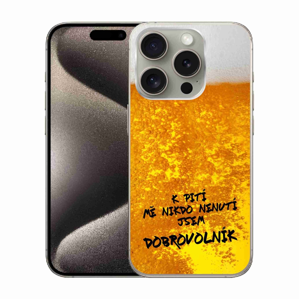 Gél borítás mmCase iPhone 15 Pro készülékhez - sör motívum 4