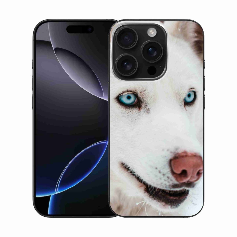 Gél tok mmCase iPhone 16 Pro készülékhez - kutyaszemmel nézet