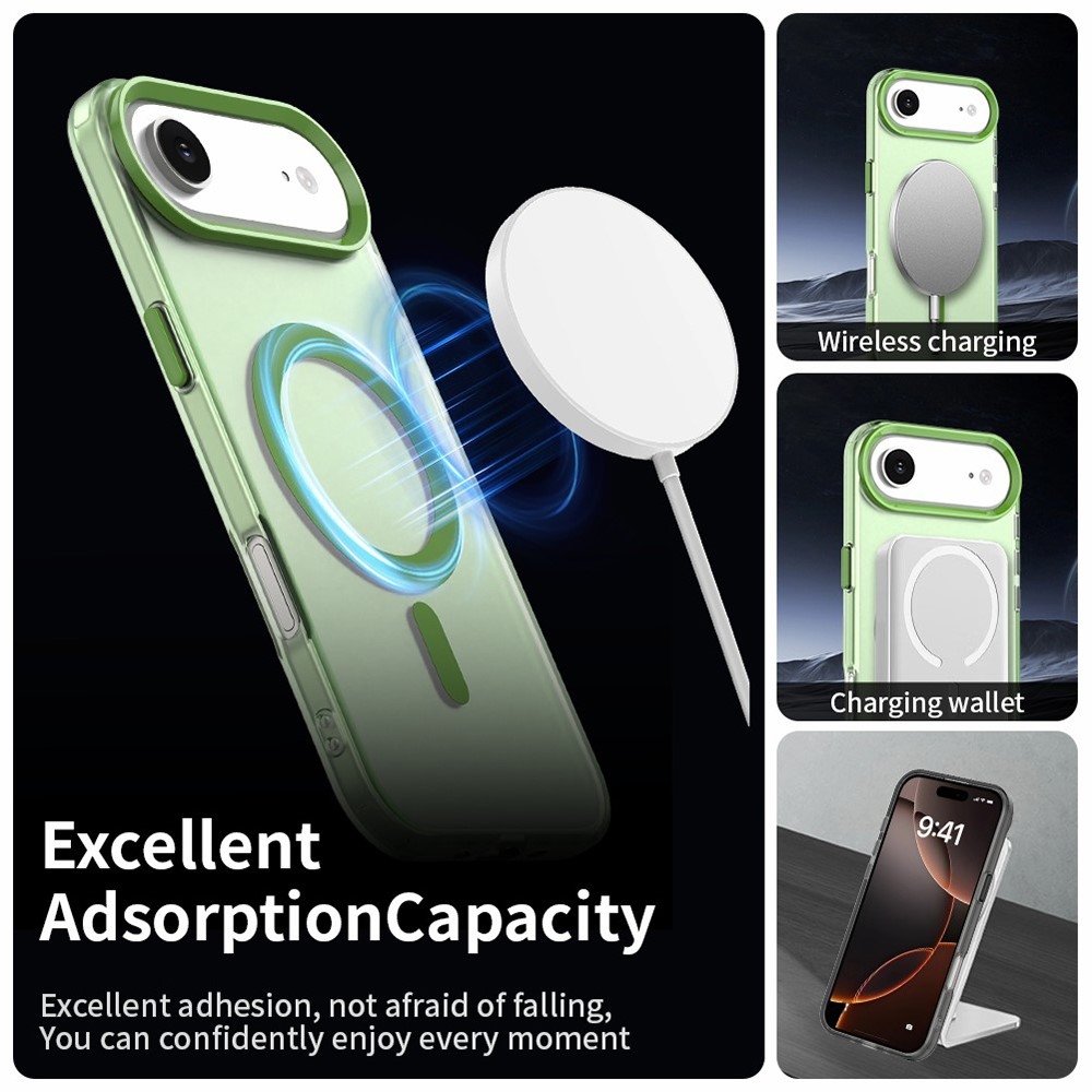 Candy MagSafe zselés tok iPhone 17 Air készülékhez - zöld