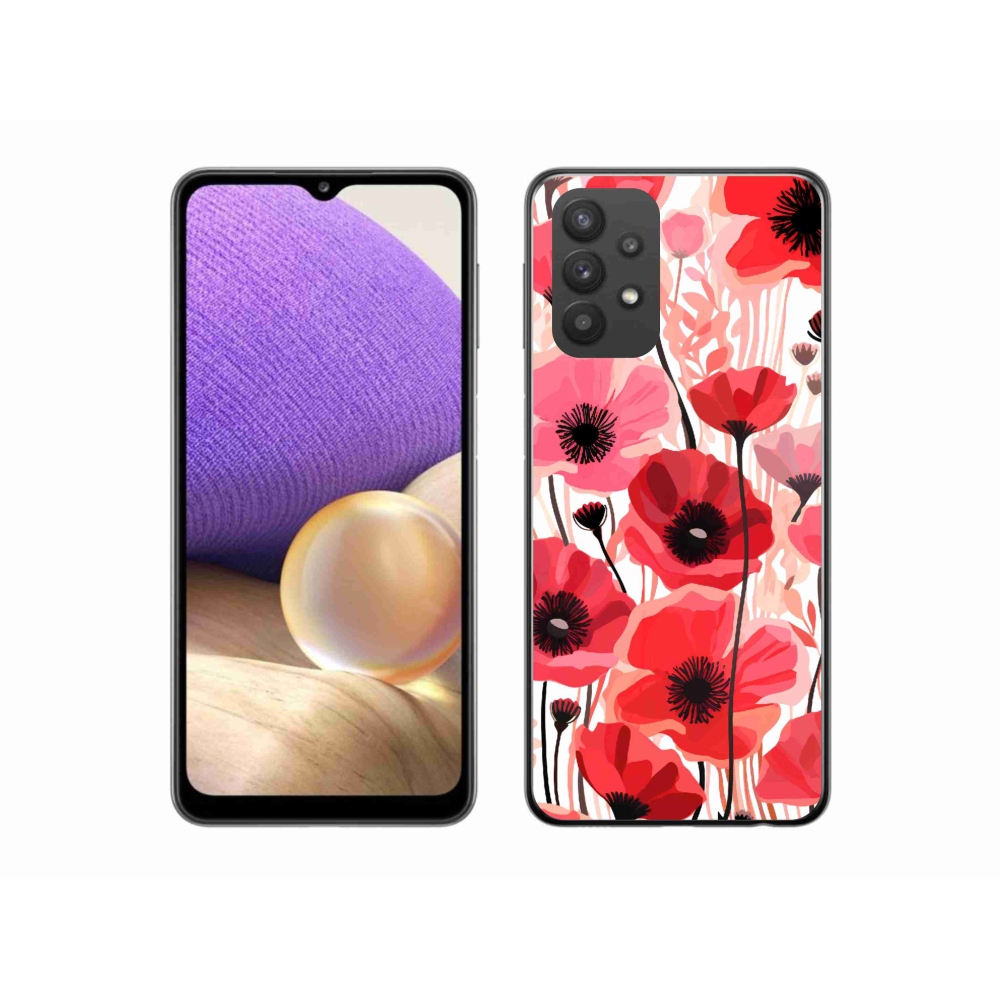 Zselés borítás mmCase Samsung Galaxy A32 5G - mákos 1