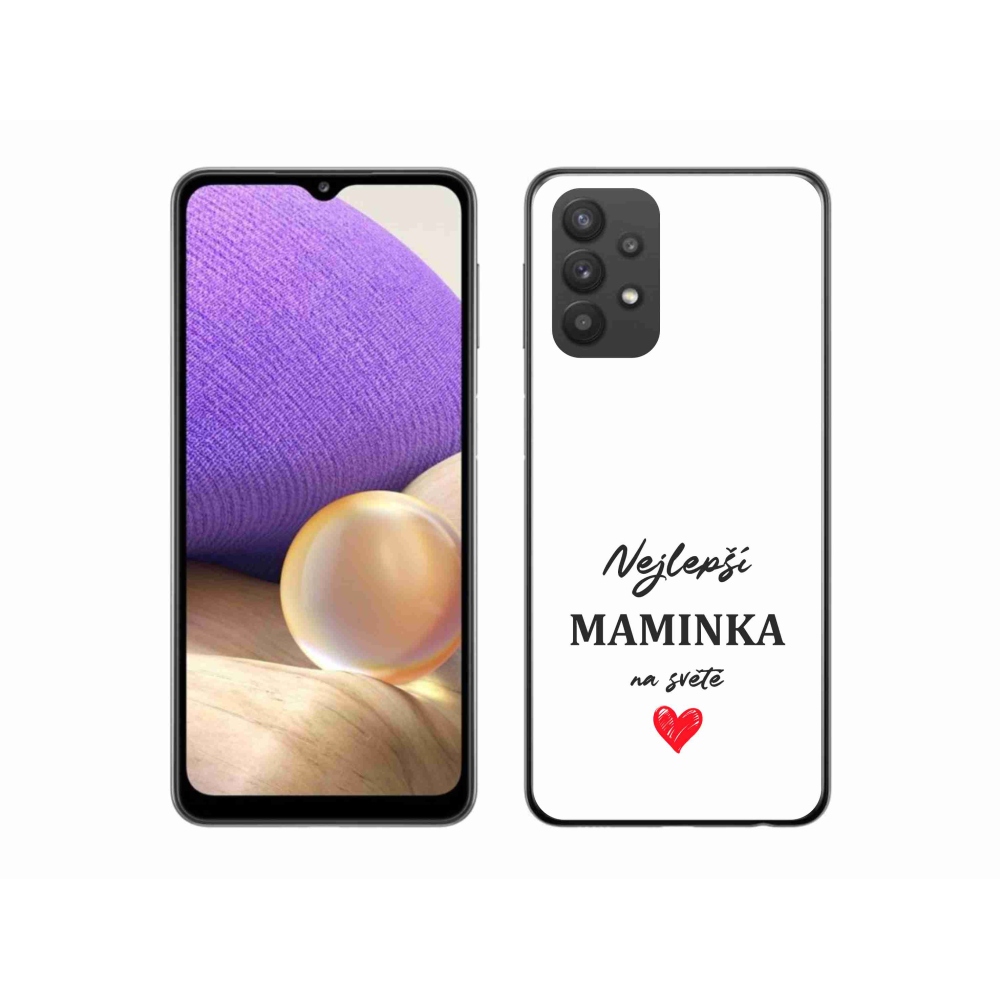 Gél borító mmCase Samsung Galaxy A32 5G - legjobb anya 1 fehér háttér