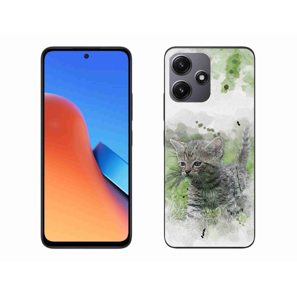 Gél borító mmCase a Xiaomi Redmi 12 5G-hez - aranyos cica 1