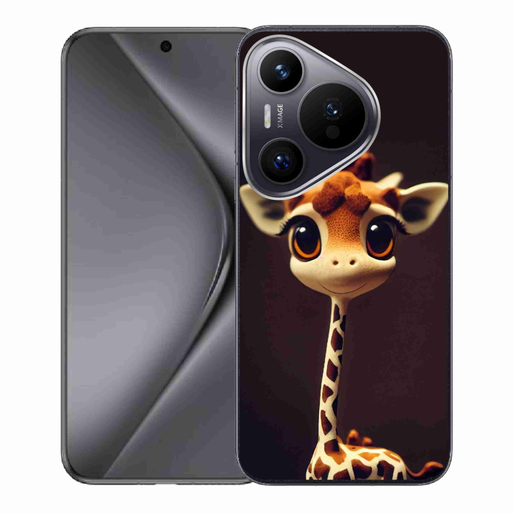 Gél borító mmCase a Huawei Pura 70 készülékhez - kis zsiráf