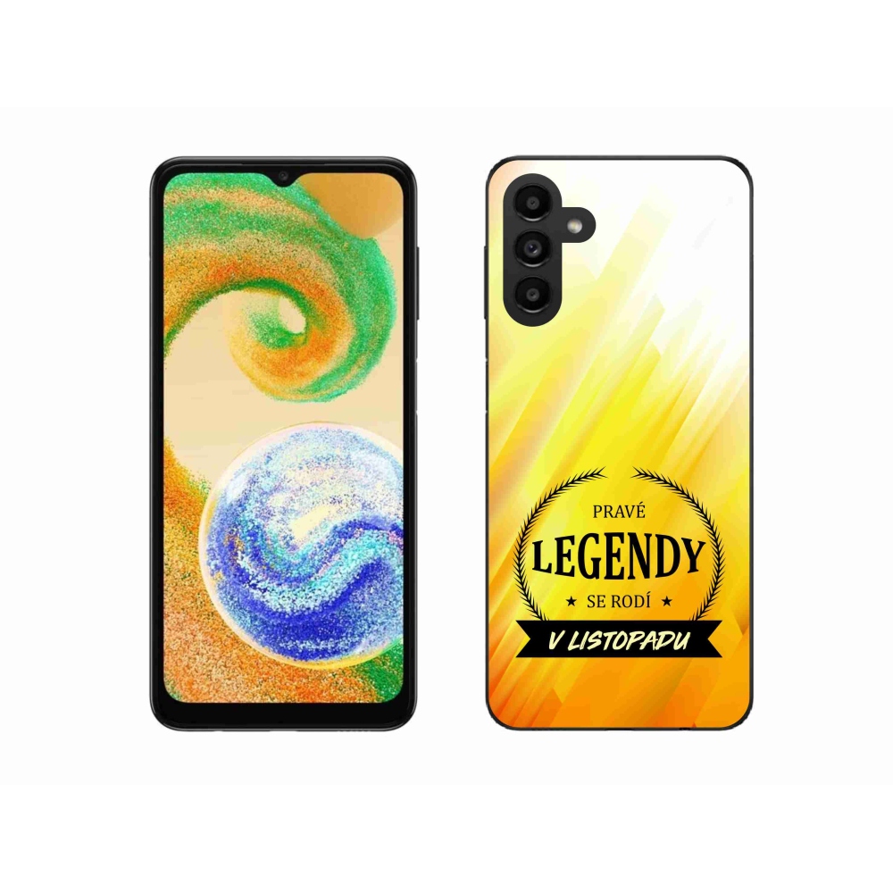 Gél borítás mmCase Samsung Galaxy A04s (164.7x76.7x9.1mm) - Legendák novemberi sárga háttérrel