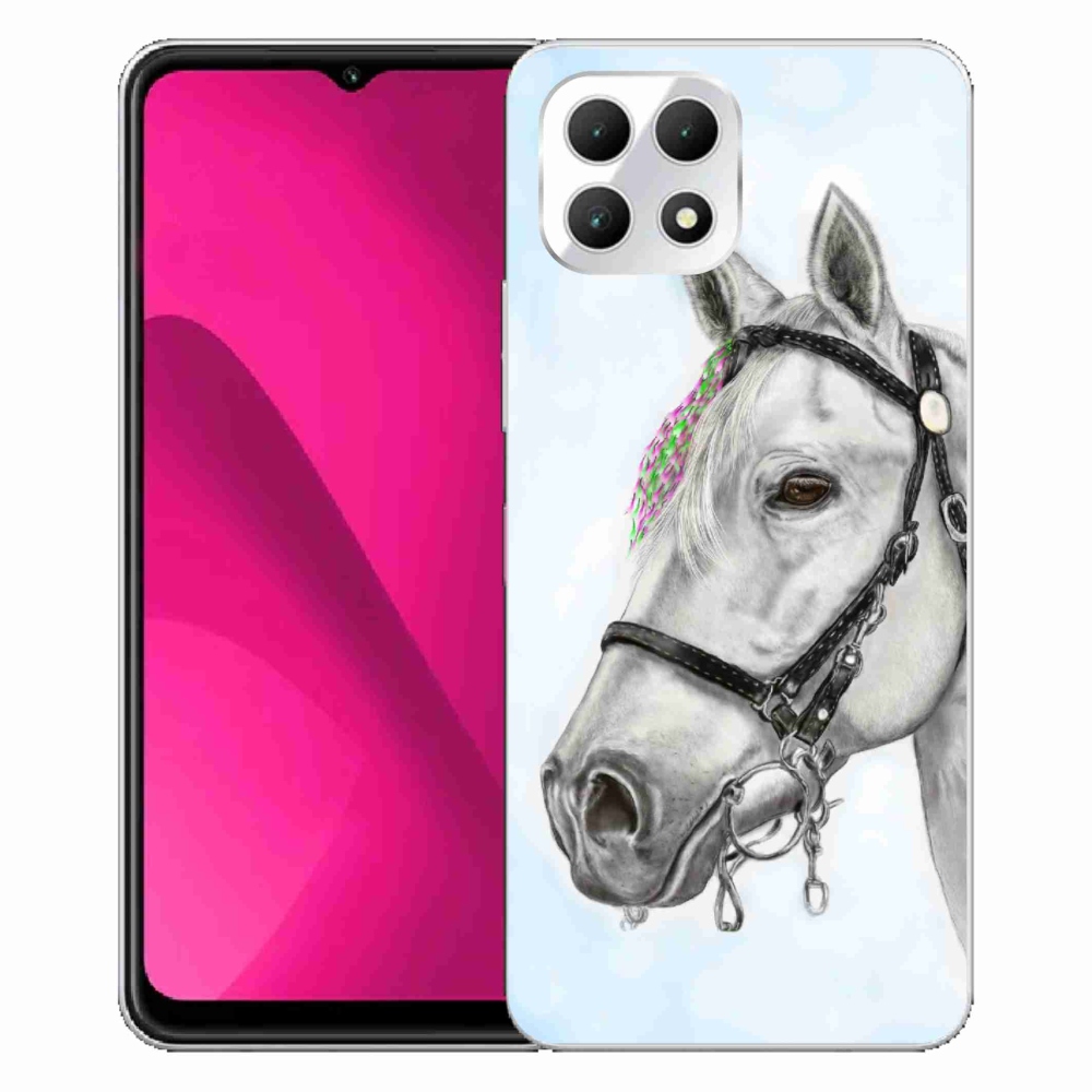 Zselés borítás mmCase a T-Mobile T Phone 2 készülékhez - fehér ló 1