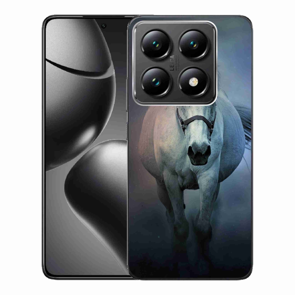 Gél borítás mmCase a Xiaomi 14T Pro számára - futó fehér ló