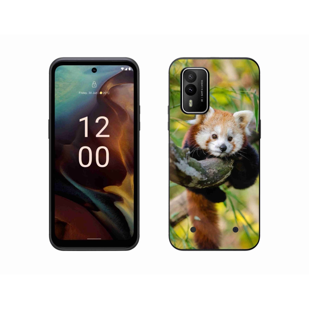 Zselés borítás mmCase a Nokia XR21 készülékhez - pandavörös