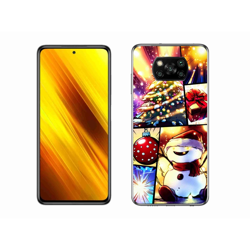 Gél borítás mmCase a Xiaomi Poco X3 Pro készülékhez - karácsonyi motívumok 1