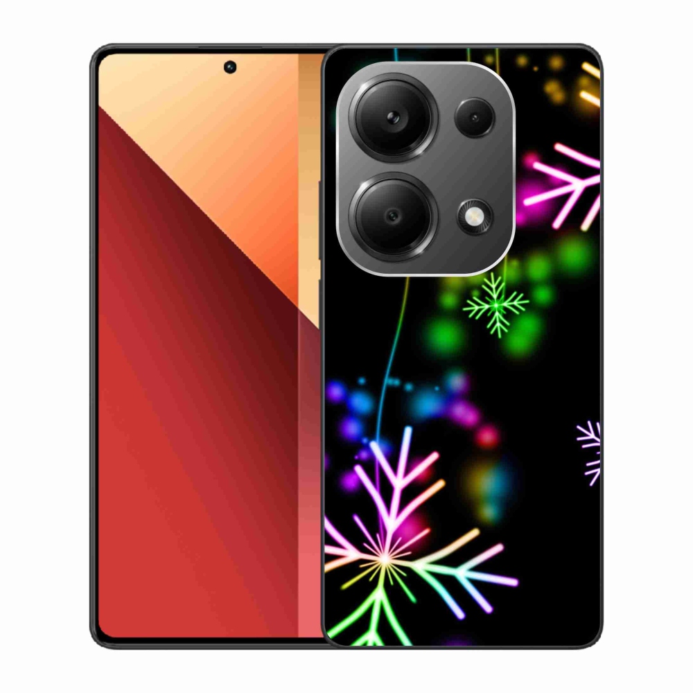 Zselés borítás mmCase a Xiaomi Redmi Note 13 Pro 4G/Poco M6 Pro számára - színes pelyhekkel