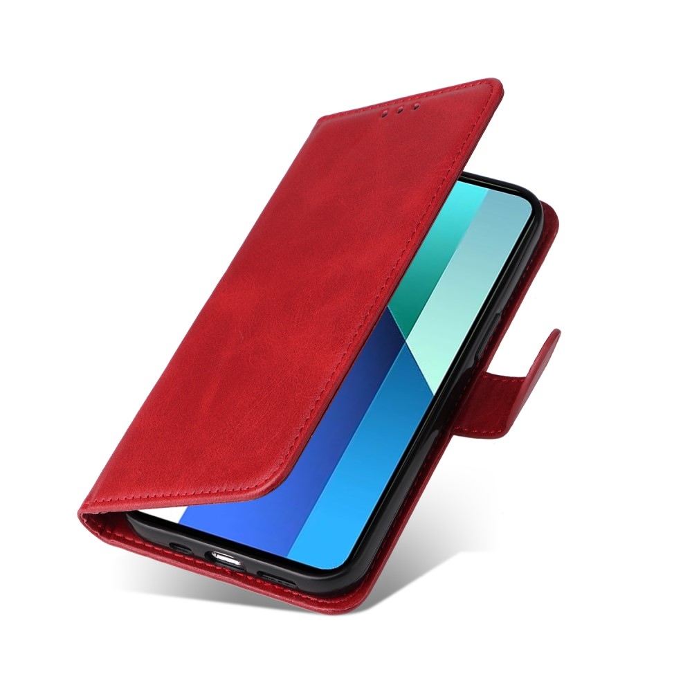 Tárcás könyv tok Xiaomi Redmi Note 13-hoz - piros